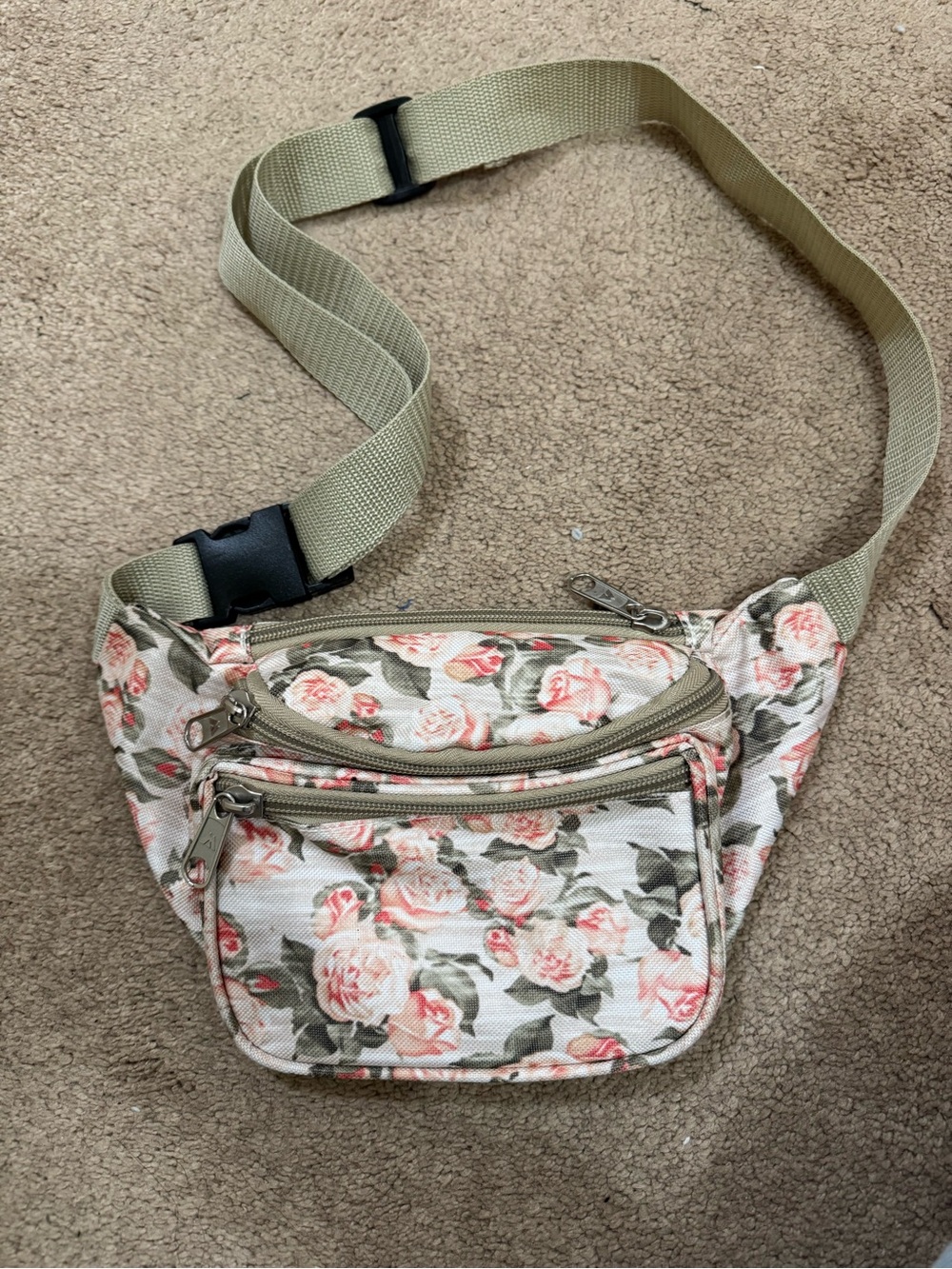 Pink Floral Fanny Pack